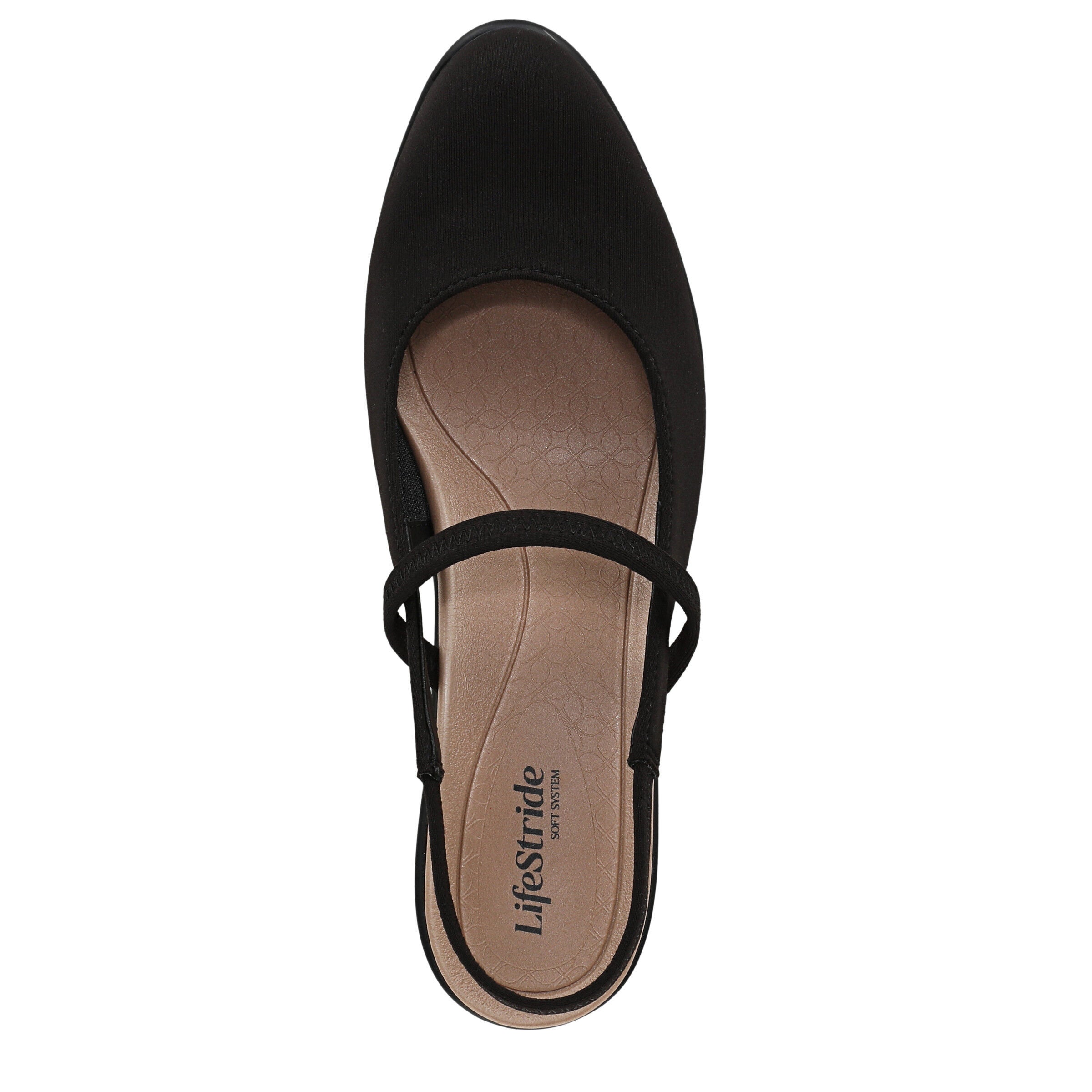 Evoke Slingback Pump, BLACK FABRIC, alternate image number 6
