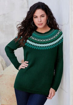 Fair Isle Pullover Sweater