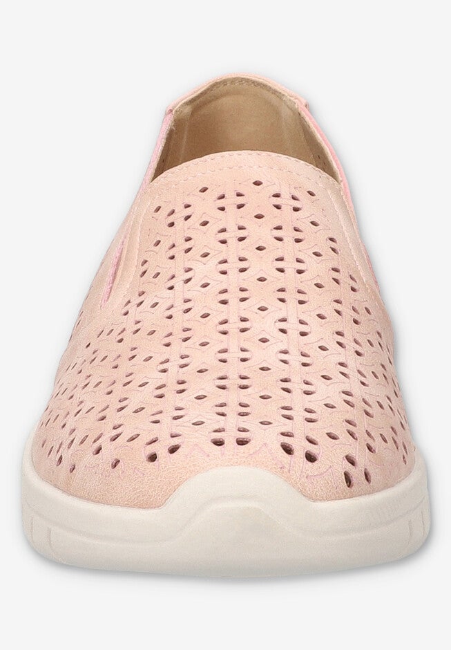 Mosaic Slip-Resistant Sneaker, BLUSH, on-hover image number 1