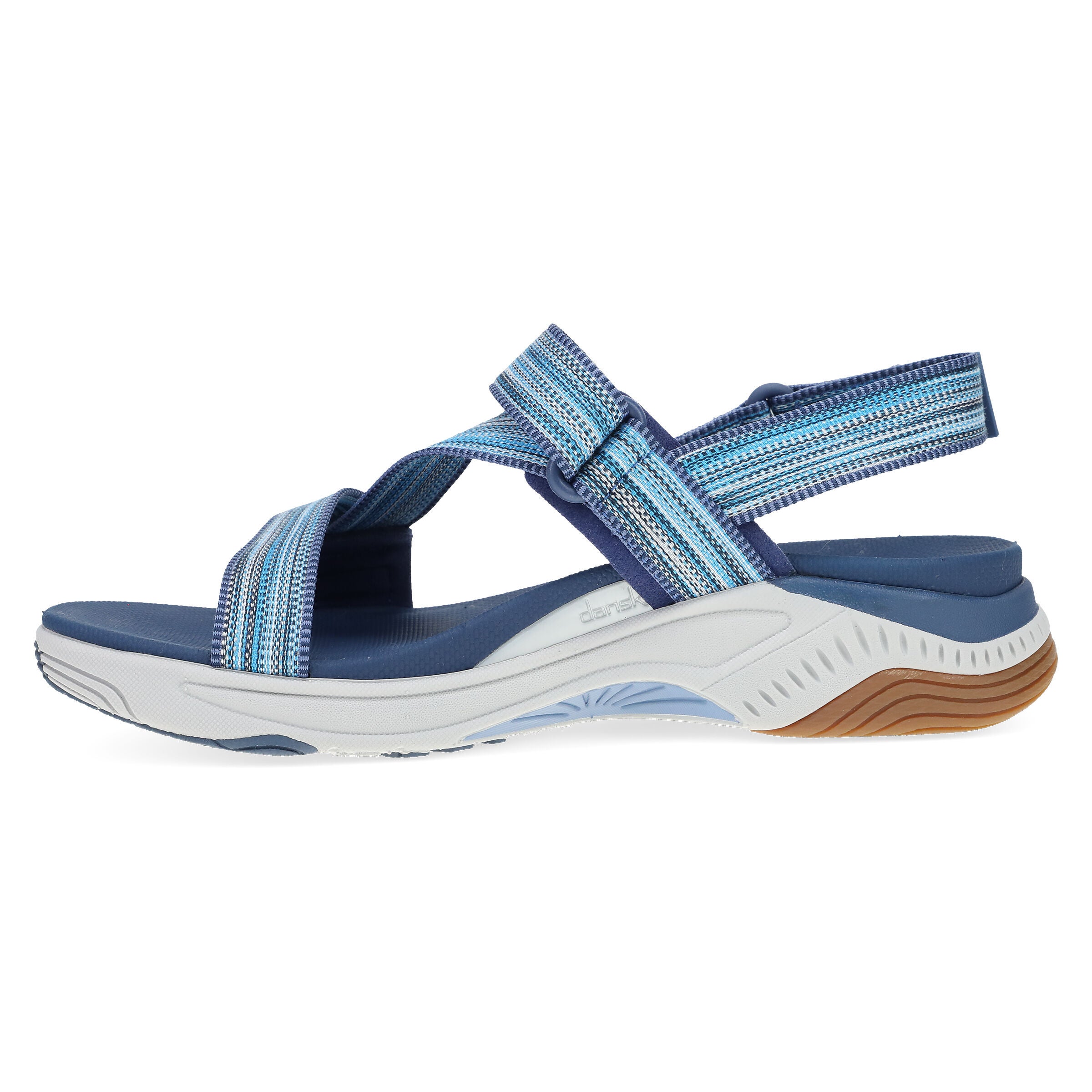 Rayna Webbing Sandal, BLUE MULTI, alternate image number 6