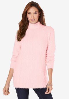 Eyelash Mockneck Sweater