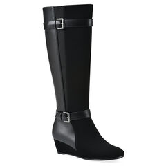 Cheers Tall Shaft Wide Calf Wedge Boot