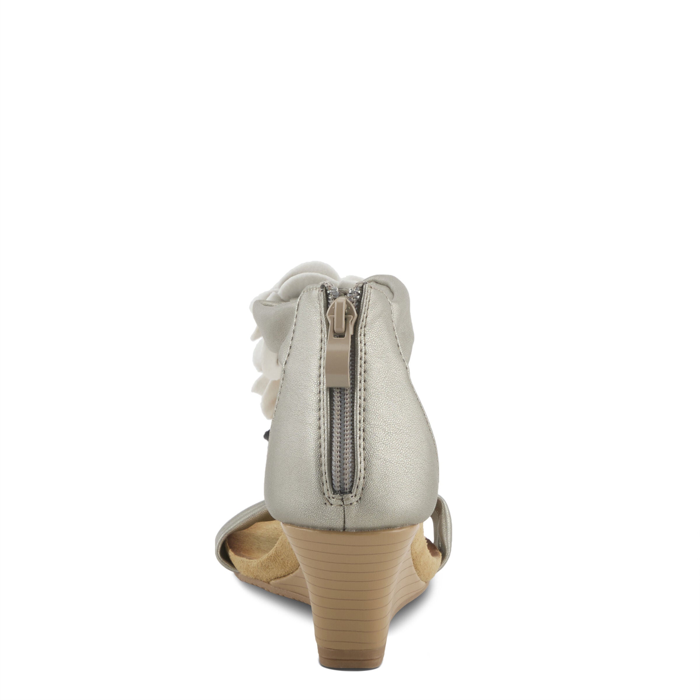 Harlequin Closed Back T-Strap Wedge Sandal, SILVER MULTI, on-hover image number 1