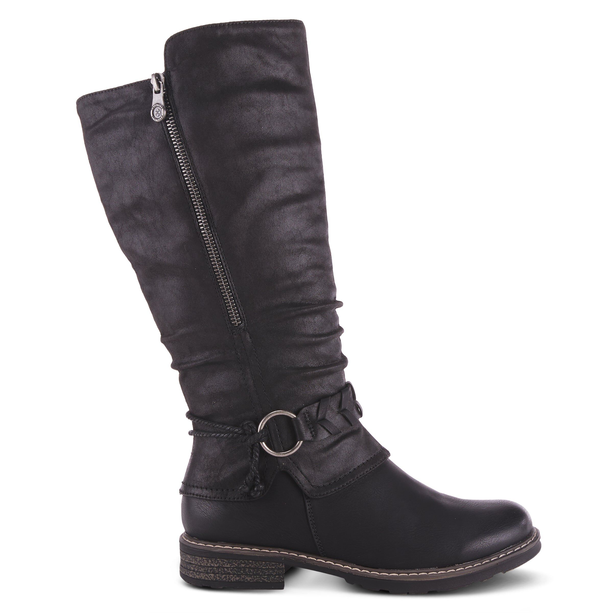 Kabuta Tall Boots, BLACK, alternate image number 4