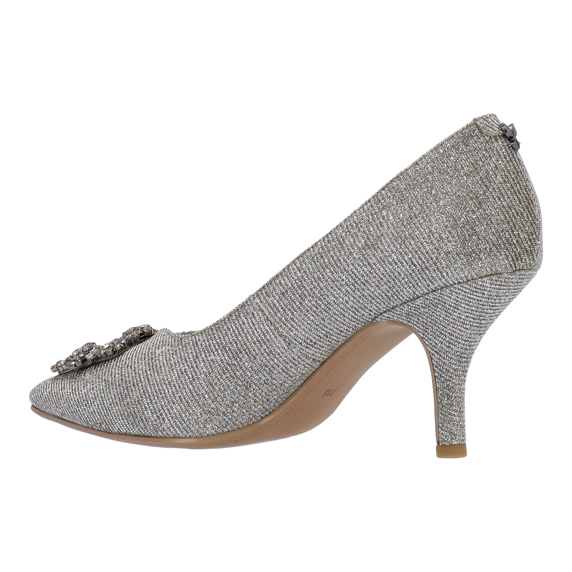 Ezara Slip-On Pump, PEWTER, alternate image number 5