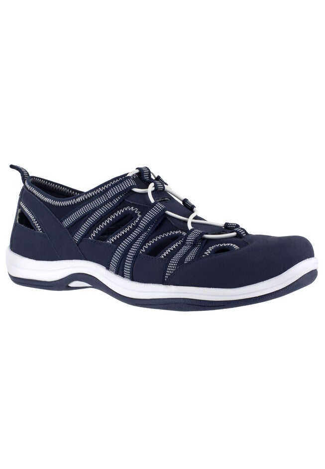 Campus Sneakers by Easy Street®, NAVY LEATHER FABRIC, hi-res image number null
