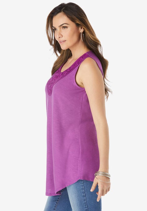 Lace-Trim Swing Tank, , alternate image number null