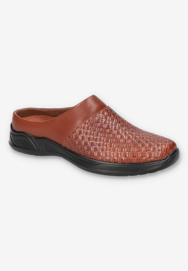 Janalee Slip On Mule, TAN WOVEN EMBOSSED, hi-res image number 0