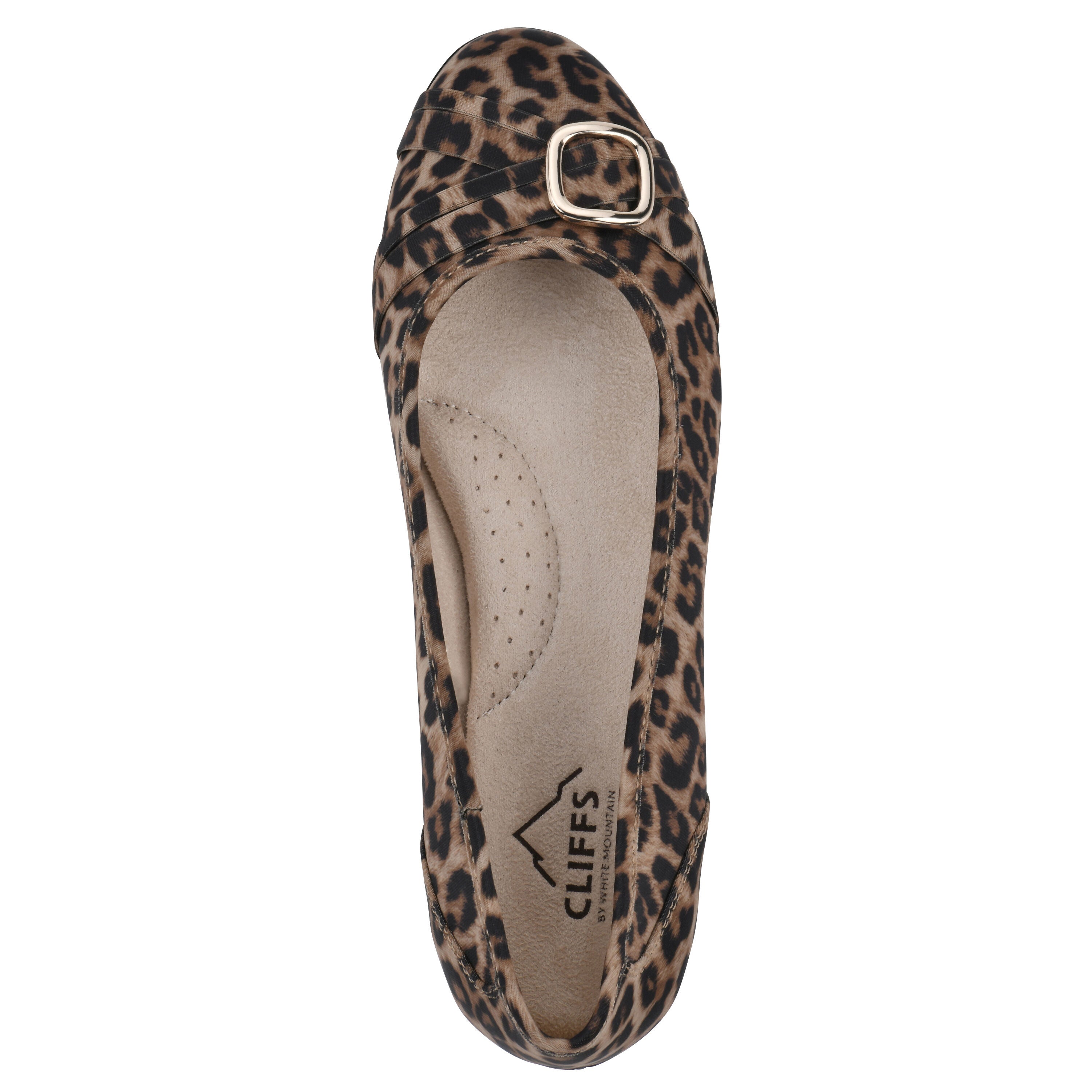 Calming Ballet Flat, TAN LEOPARD NYLON, alternate image number 4