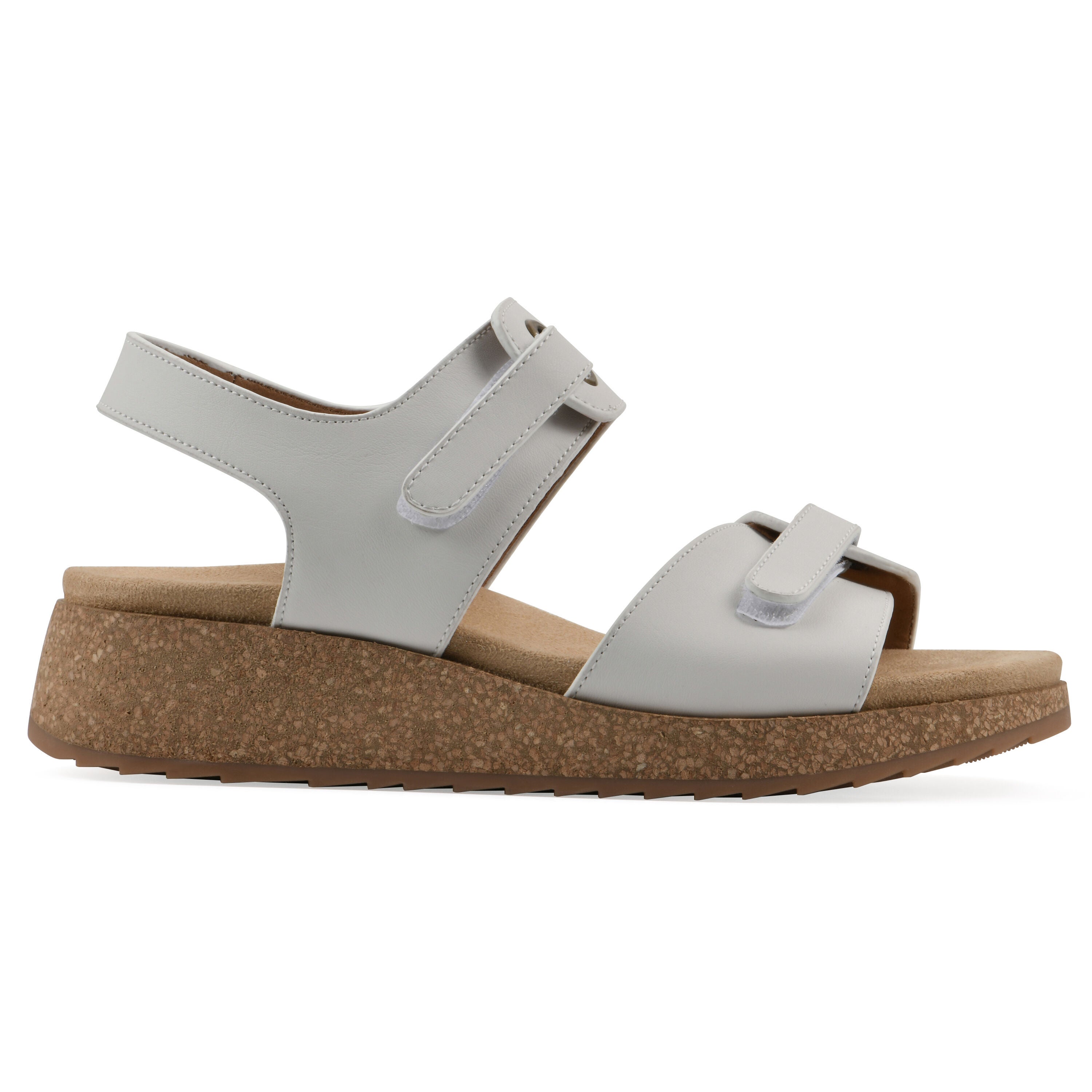 Gelato Wedge Sandal, WHITE LEATHER, alternate image number 2