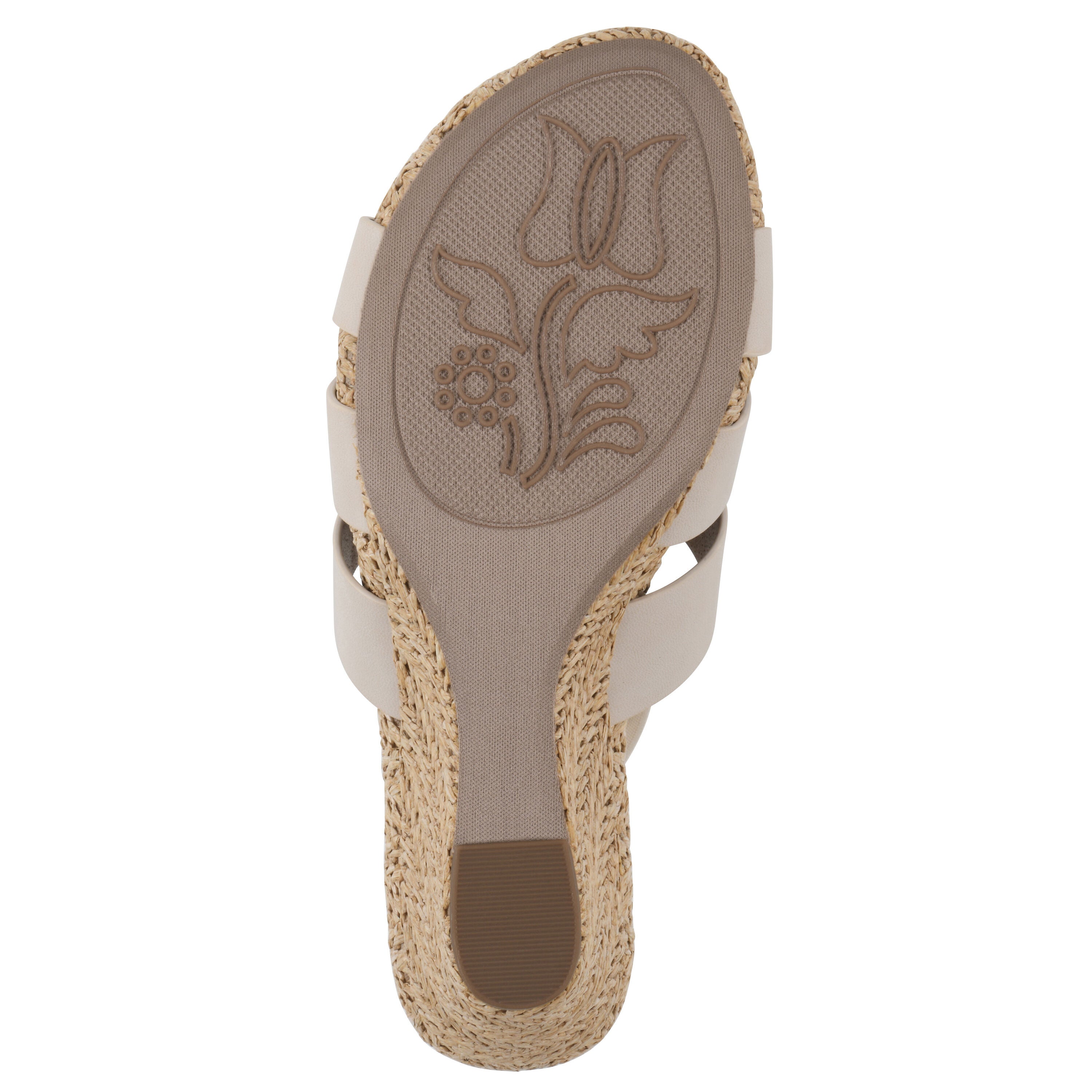 Atavi Wedge Sandal, EGGSHELL SMOOTH, alternate image number 5