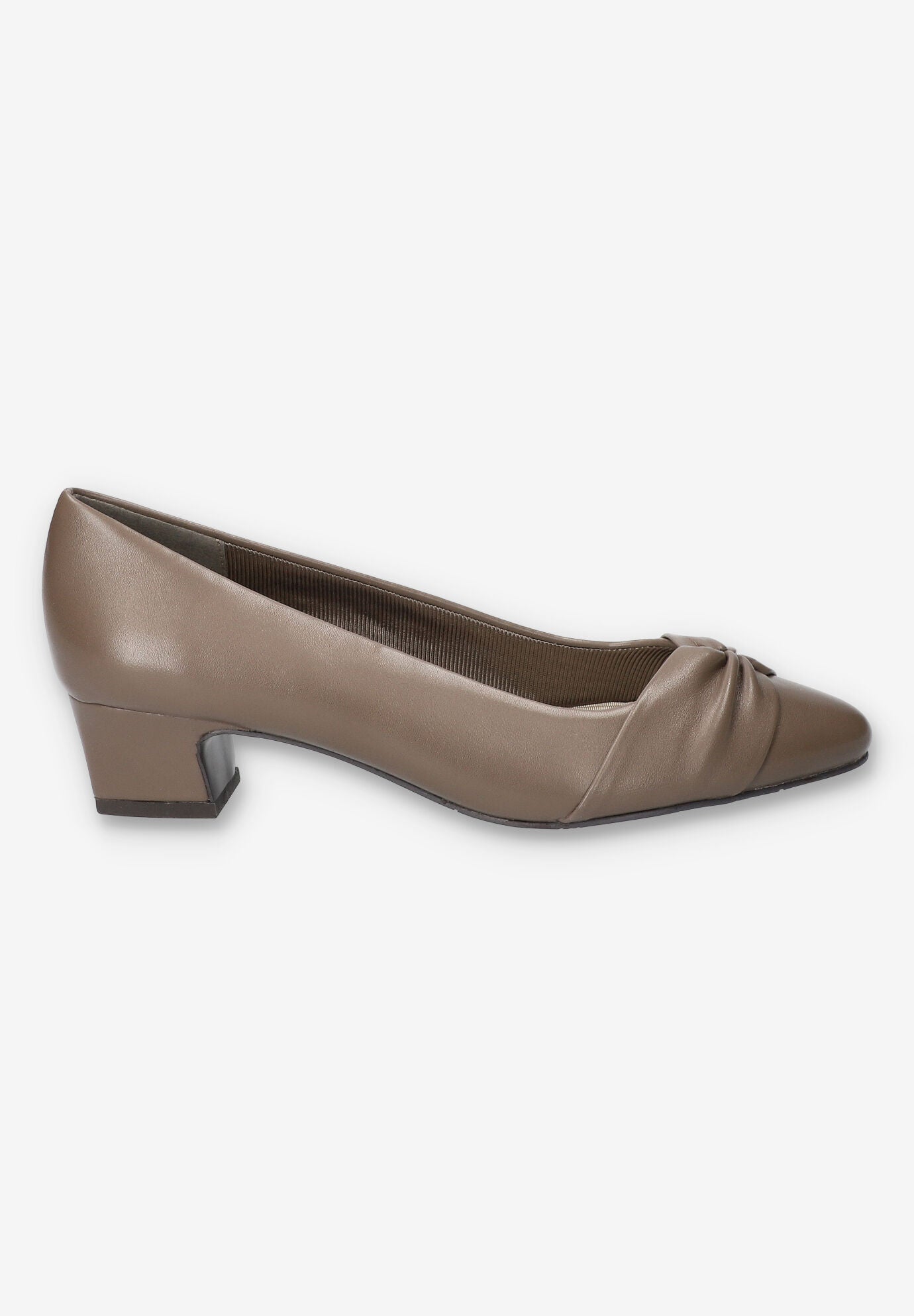 Lyanna Block Heel Pump, TAUPE, alternate image number 2