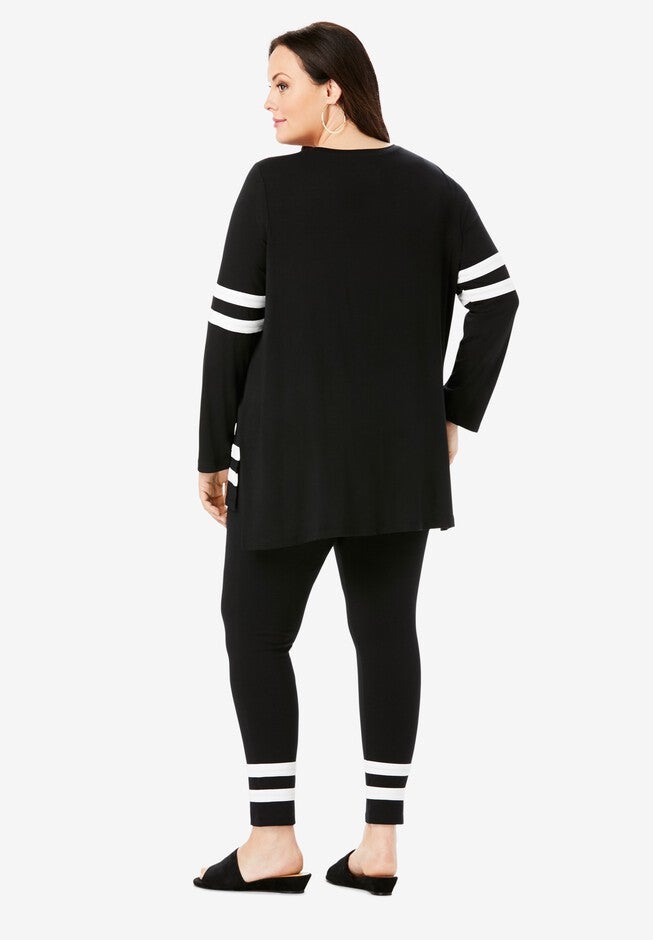 Mesh Colorblock Lounge Set, , on-hover image number 1