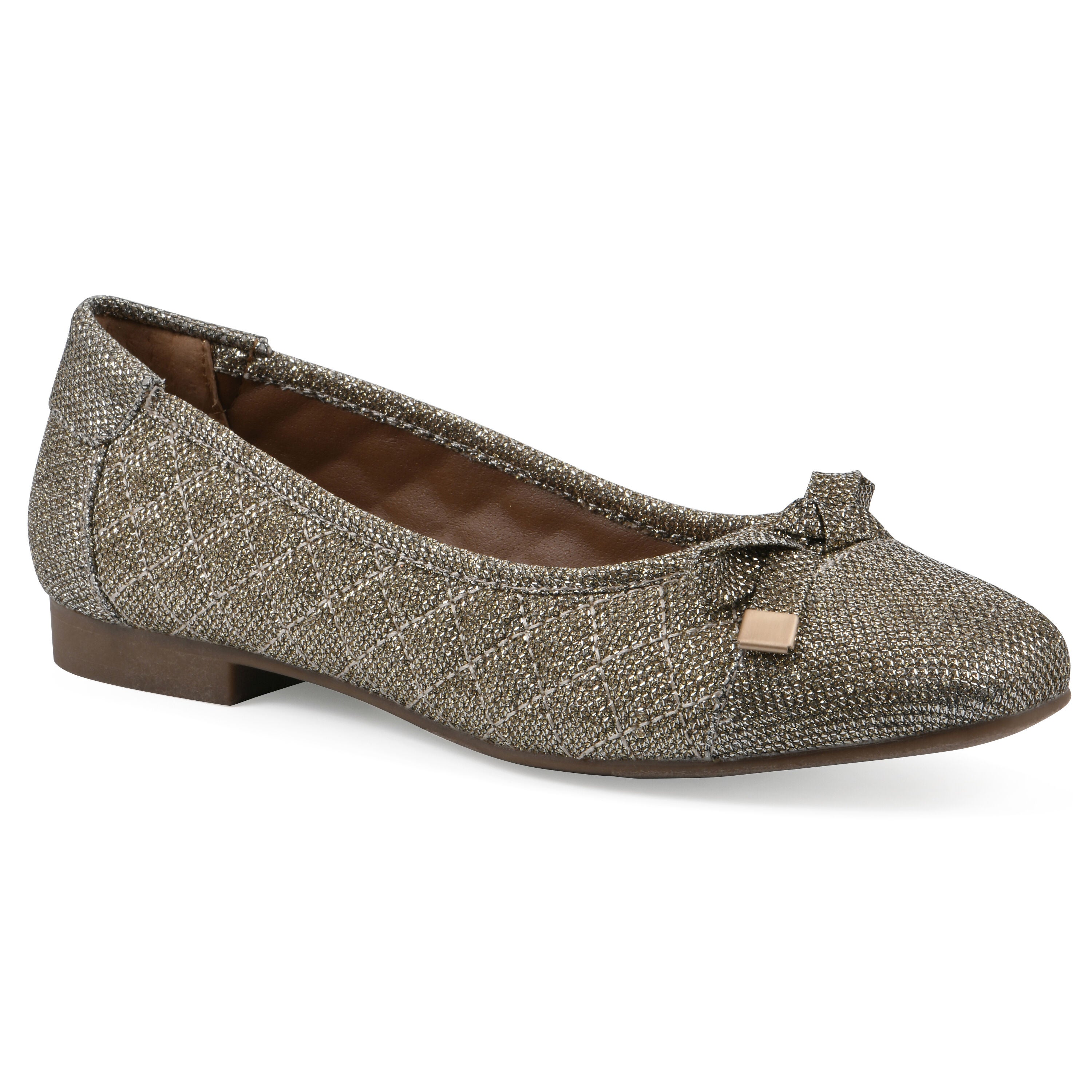 Bocah Ballet Flat, GOLD GLITTER FABRIC, hi-res image number 0