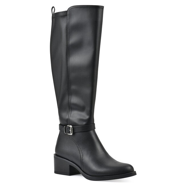 Custard Wide Calf Tall Shaft Riding Boot, BLACK, hi-res image number 0
