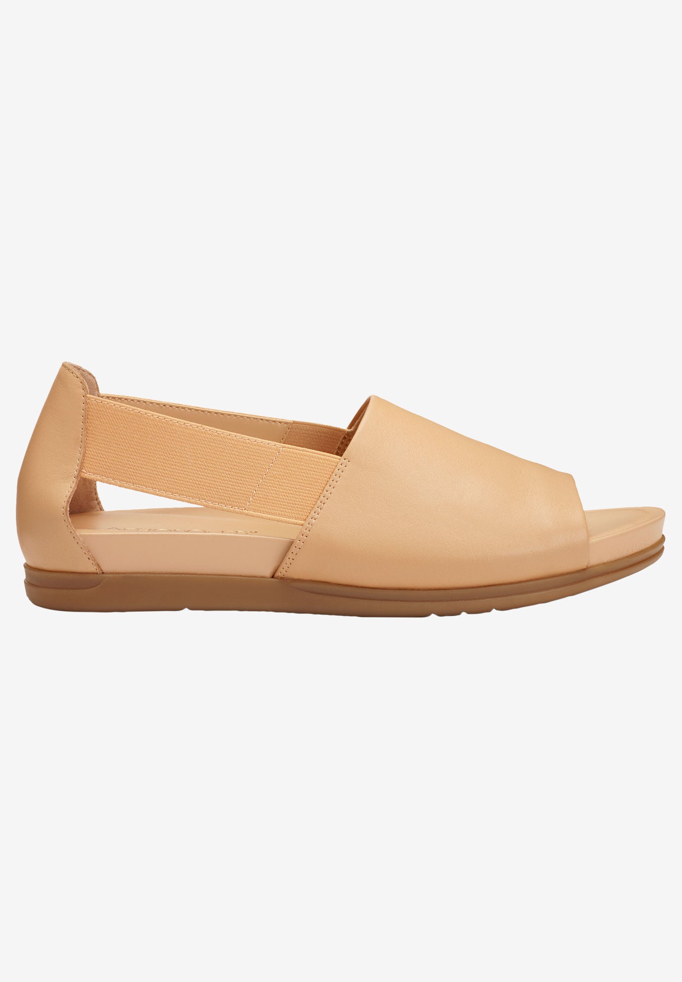 Fashionable Hourglass Flat by Aerosoles Light Tan Leather Roaman s