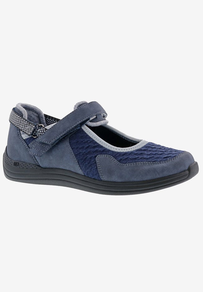 Buttercup Mary Jane Flat, NAVY COMBO, hi-res image number 0