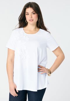 3-D Appliqued Swing Tee