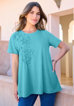 3-D Appliqued Swing Tee