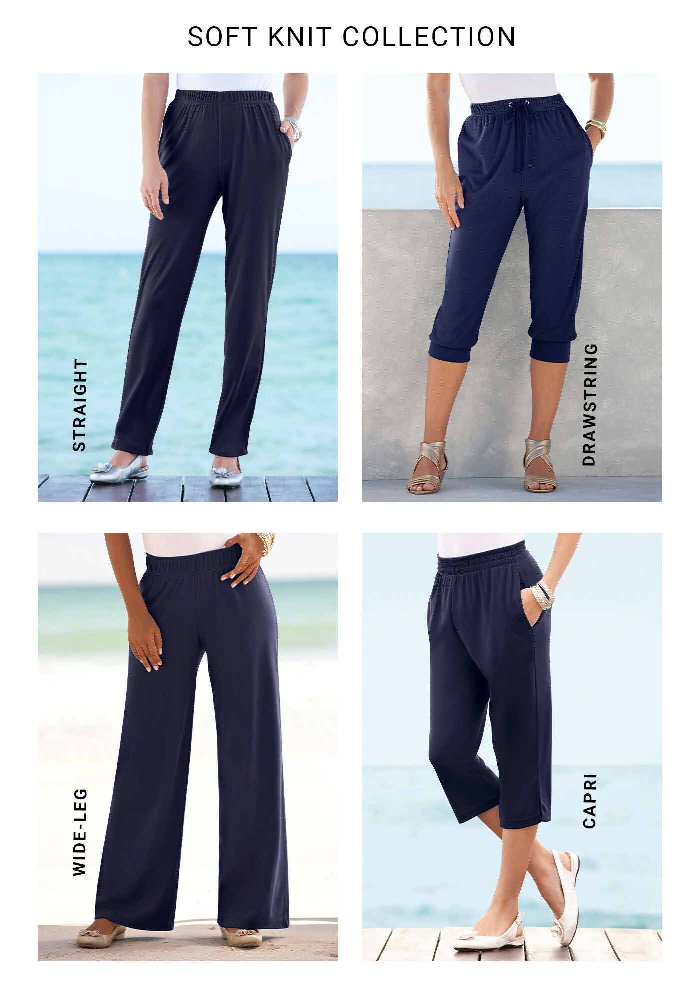 Plus Size Soft Knit Relaxed Pull-On Straight Leg Pant, , on-hover image number 1