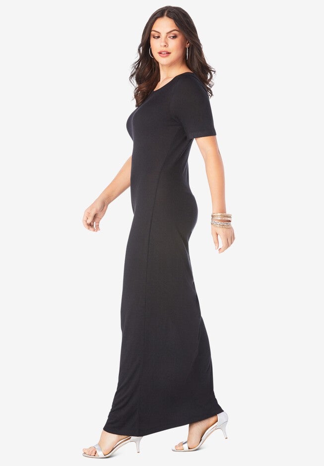 Supersoft Ruched Maxi Dress, , alternate image number 3