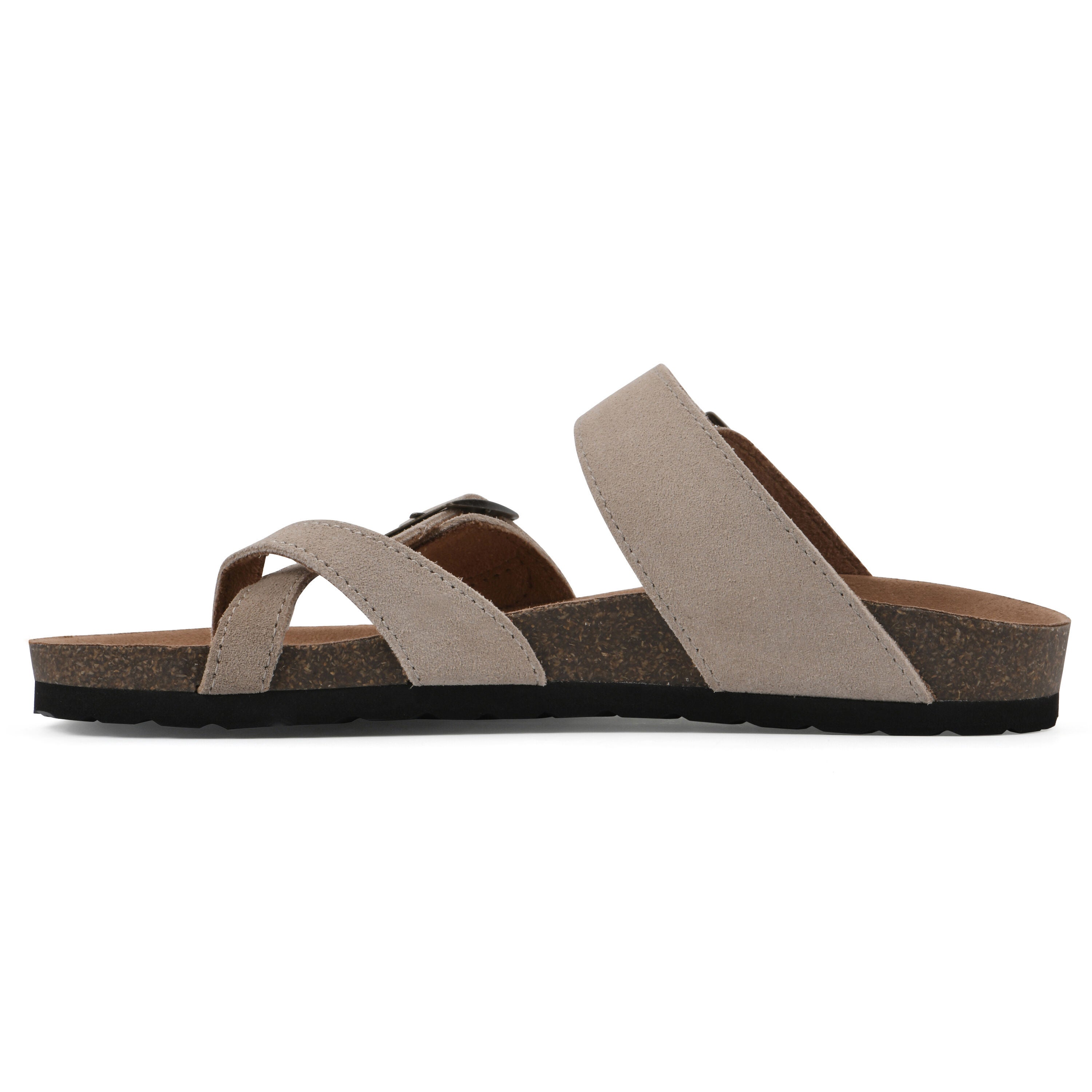 Gracie Footbed Sandal, SANDAL WOOD SUEDE, alternate image number 3