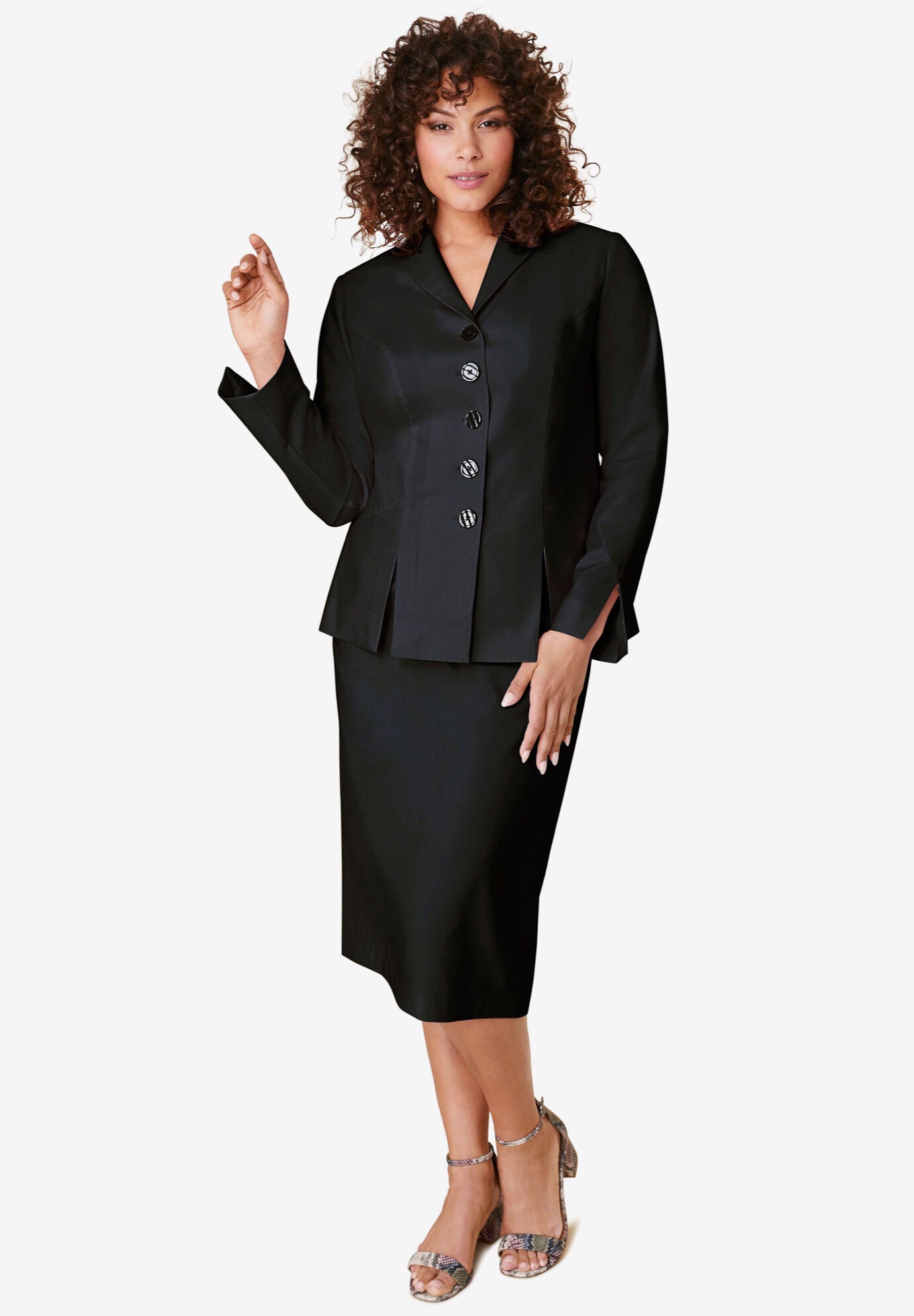 plus size womens skirt suits