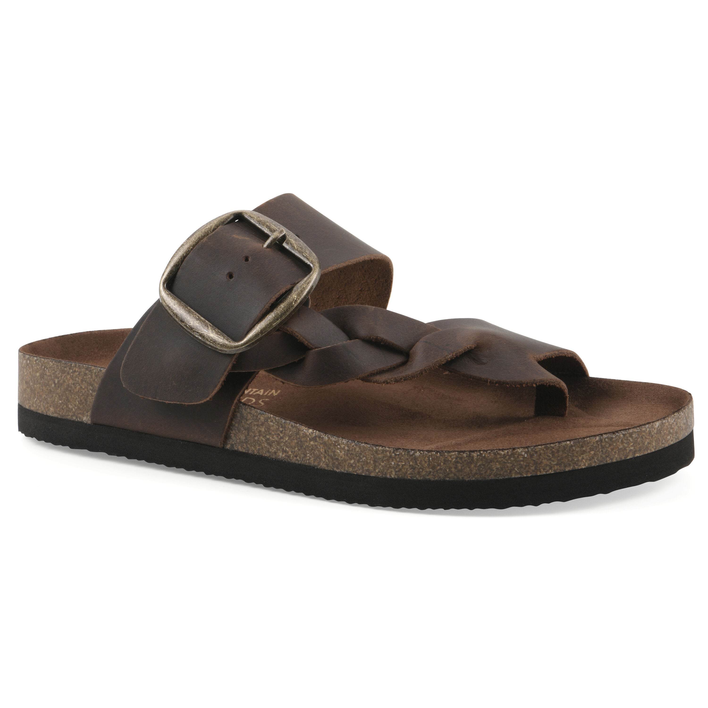 Harleta Footbeds Sandal, BROWN LEATHER, hi-res image number 0