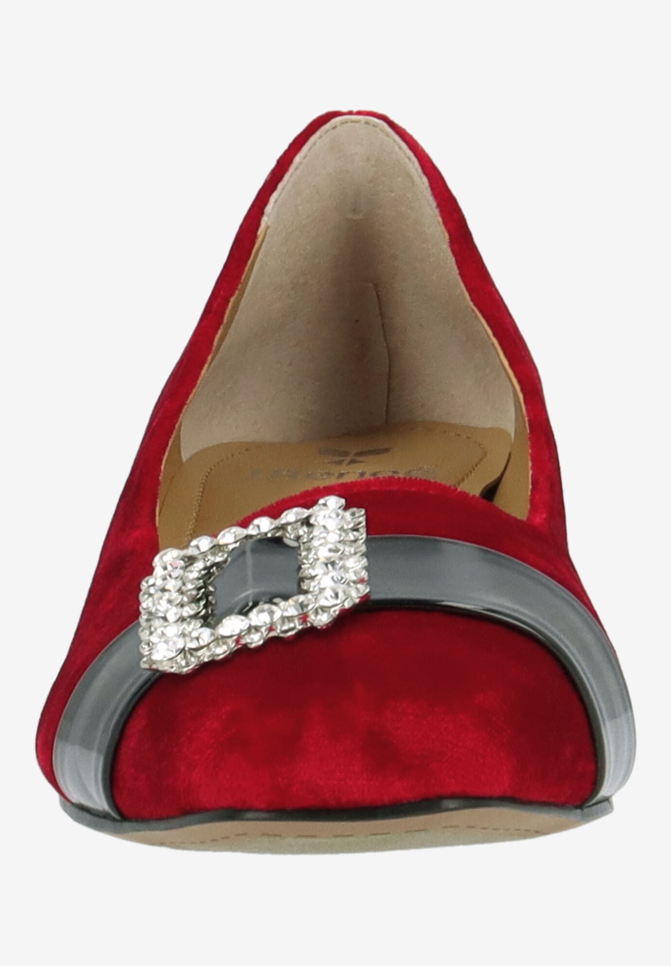 Kreengle Slip-On Pump, RED BLACK, alternate image number 2