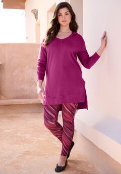 French Terry Tunic Hoodie