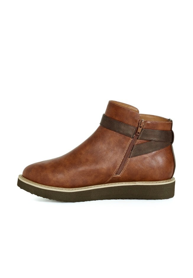 WIDE FIT Valentina Ankle Boot, BROWN, alternate image number 3