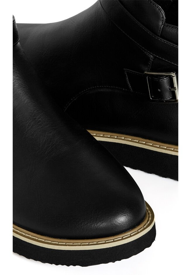 WIDE FIT Valentina Ankle Boot, BLACK, alternate image number null