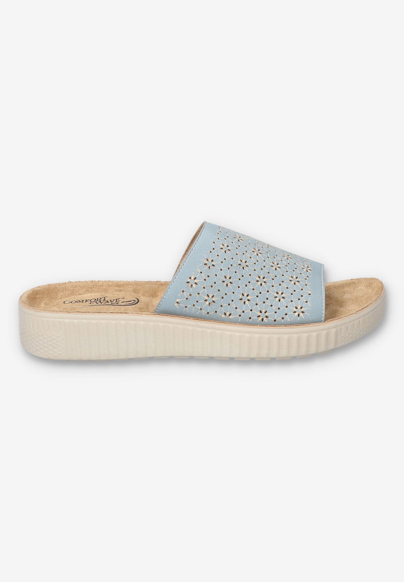 Ivey Slide Sandal, LIGHT BLUE, alternate image number 2