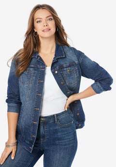 Boyfriend Stretch Denim Jacket
