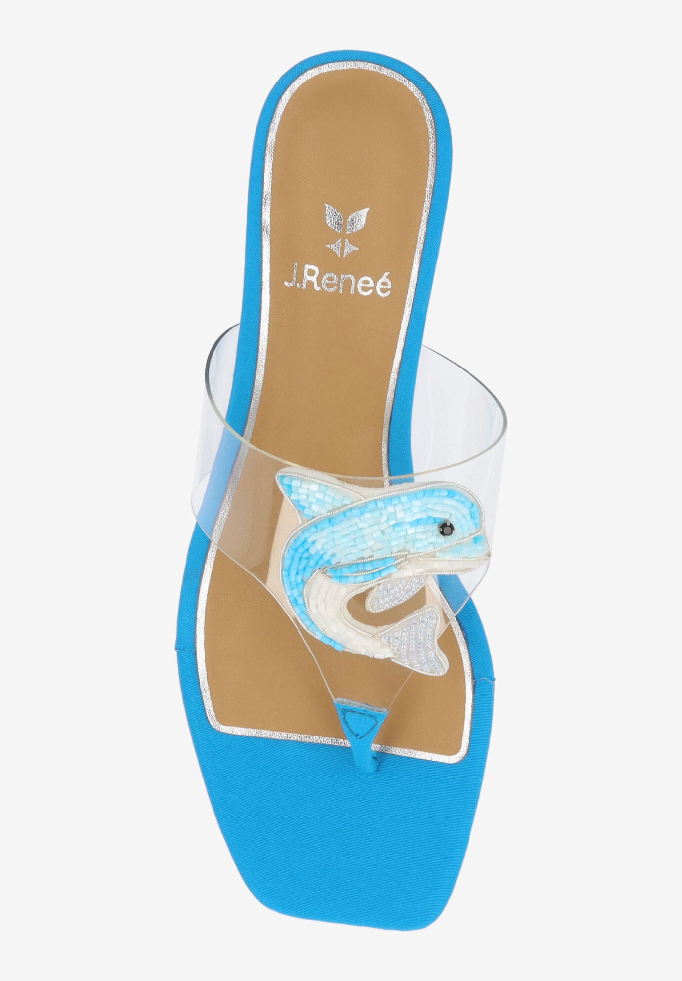 Dolphi Thong Sandal, CLEAR BLUE, alternate image number 2
