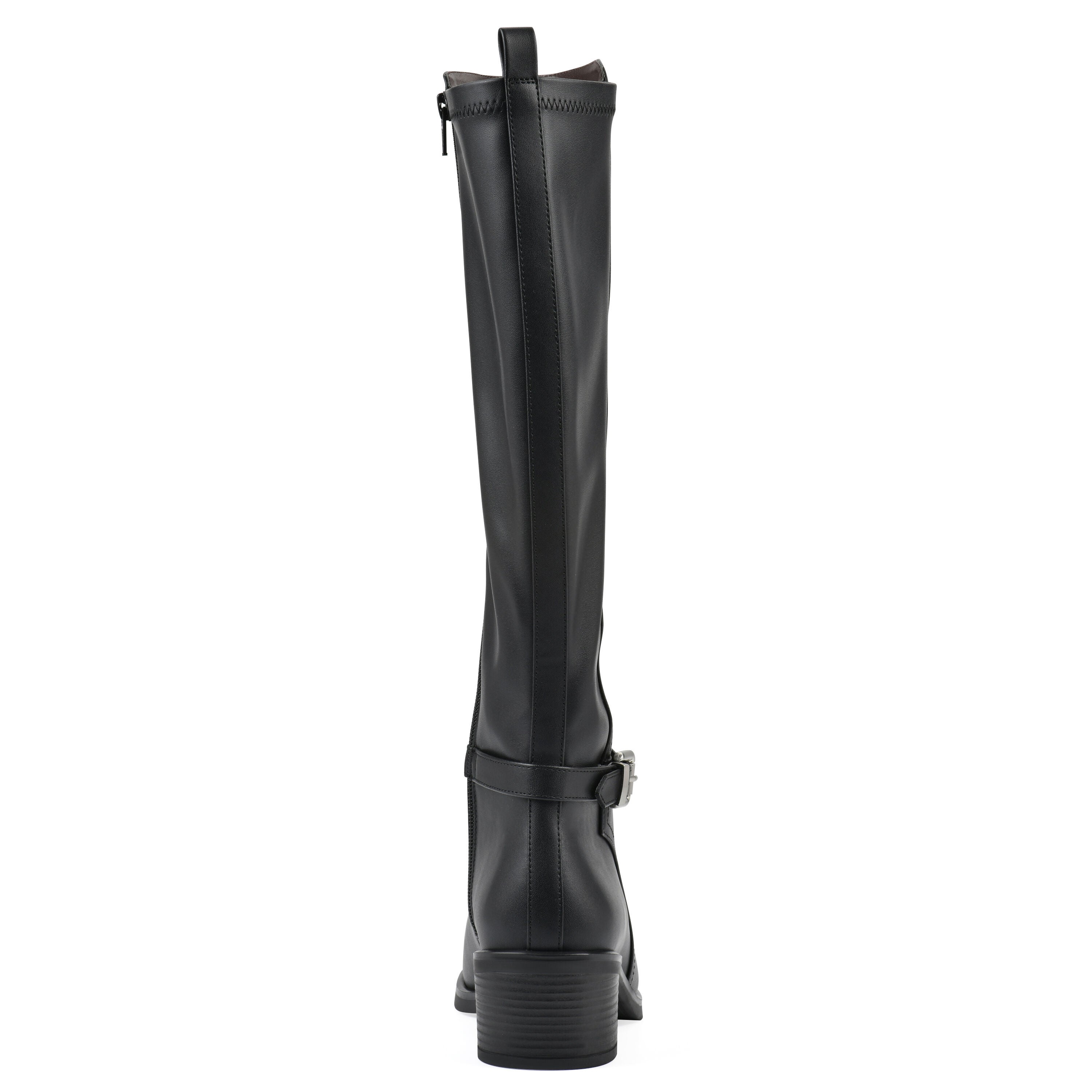 Custard Wide Calf Tall Shaft Riding Boot, BLACK, on-hover image number 1
