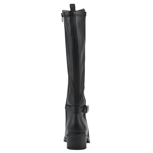 Custard Wide Calf Tall Shaft Riding Boot, BLACK, on-hover image number 1