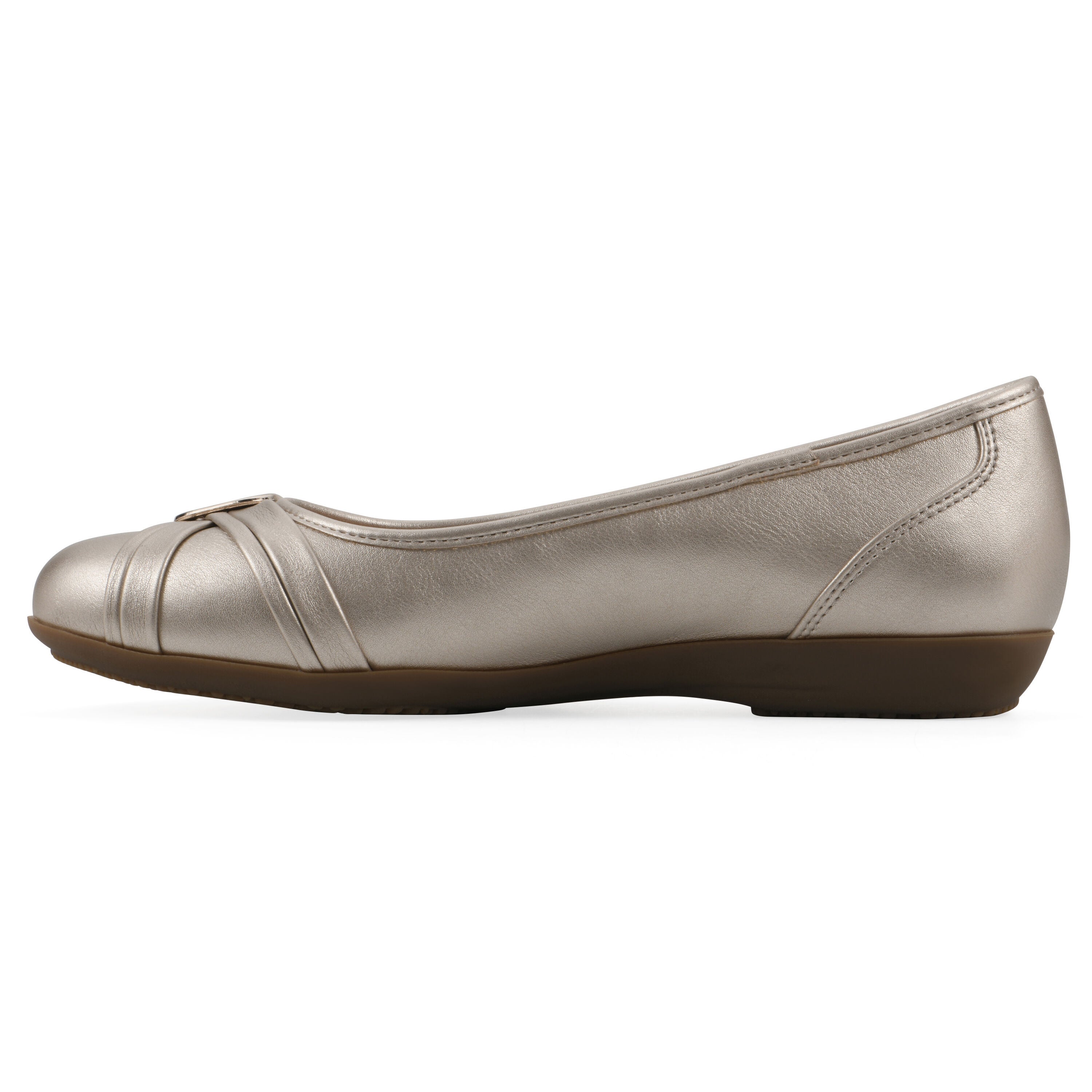Calming Ballet Flat, PLATINO METALLIC, alternate image number 3