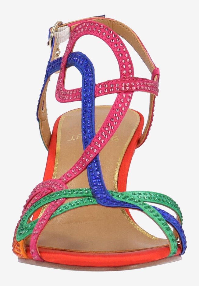 Lulah Strappy Sandal, RED, alternate image number 3