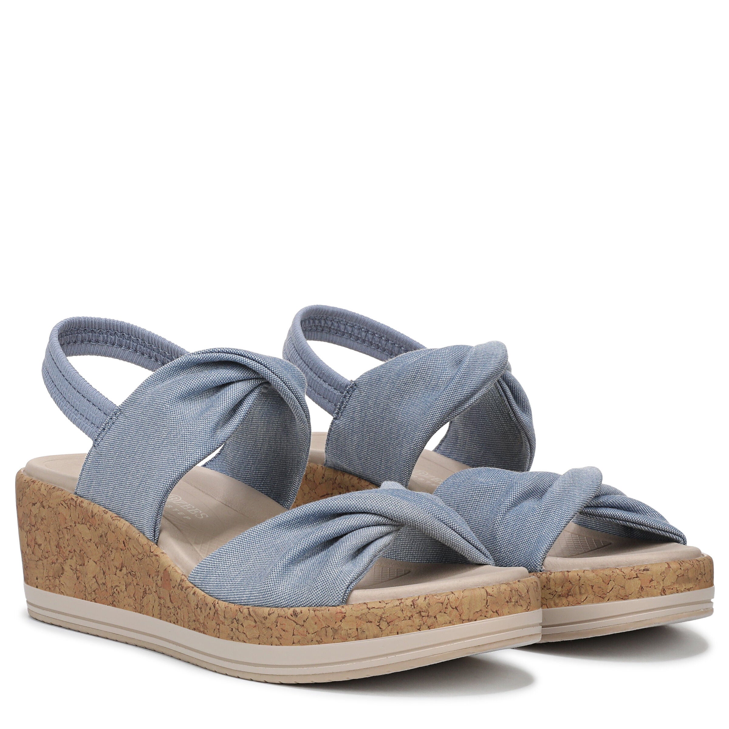 Riley Slingback Wedge Sandal, STONEWASH BLUE, alternate image number 2
