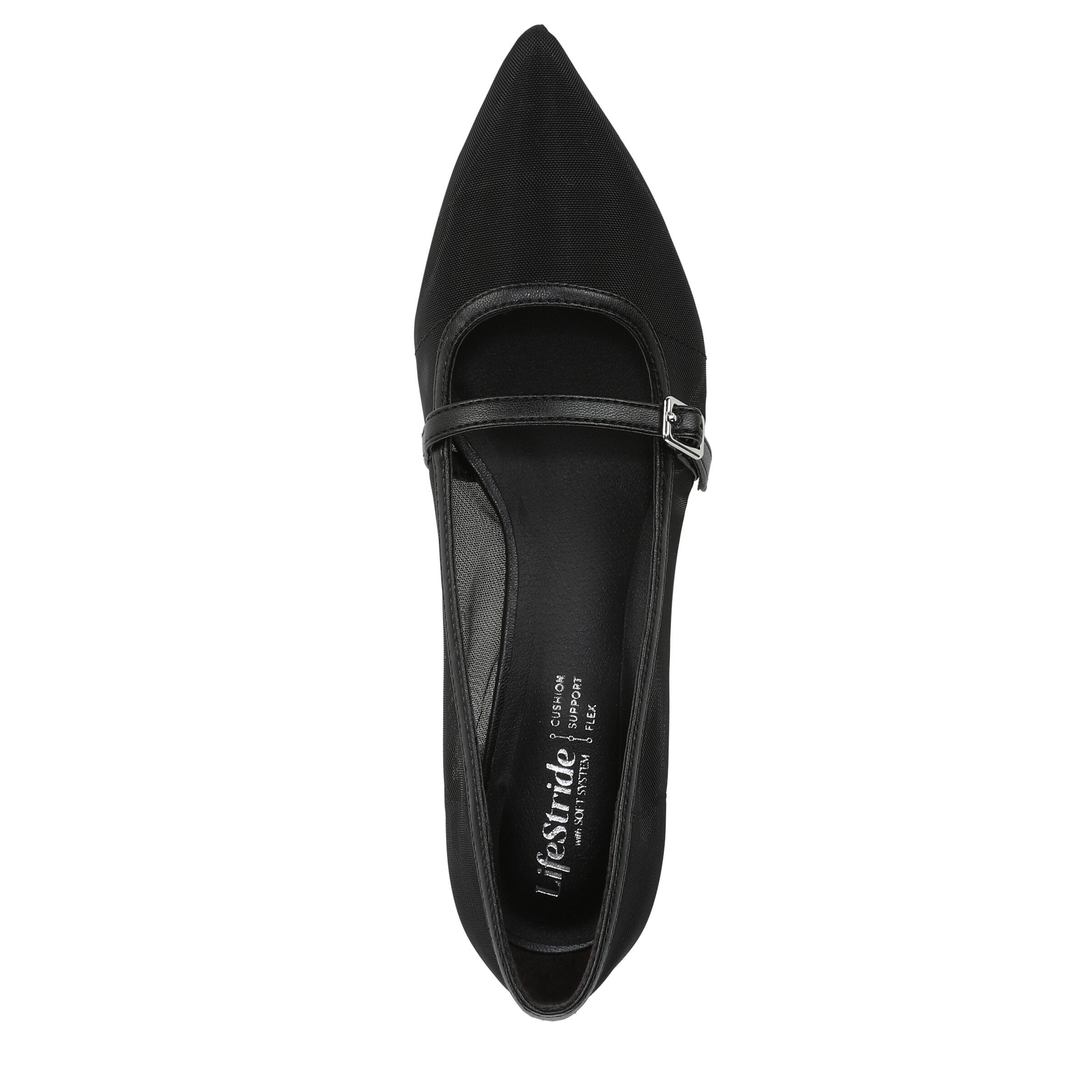 Madelyn Mary Jane Pump, BLACK MESH FABRIC, alternate image number 6