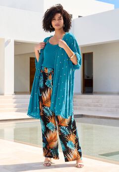 Crochet-Detailed Kimono