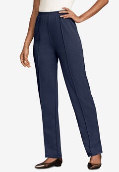 Crease Front Knit Pant