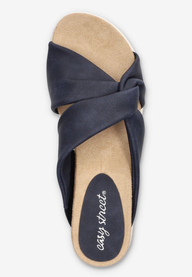 Ja Wedge Sandal, NAVY, alternate image number 6