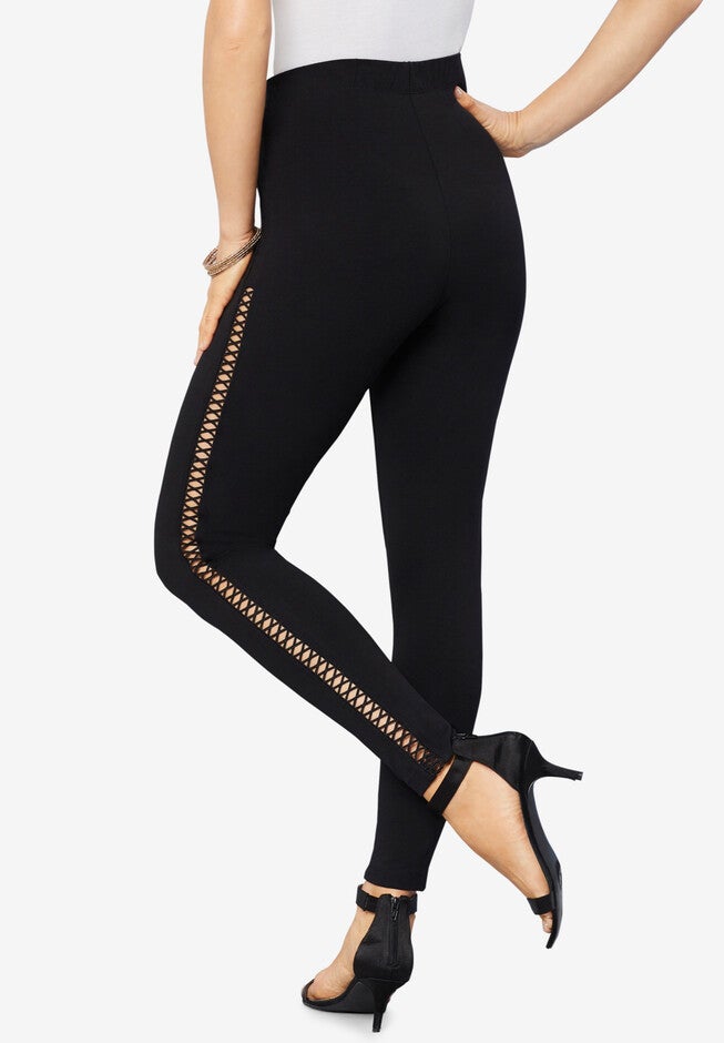 Crochet Essential Stretch Legging, , on-hover image number 1