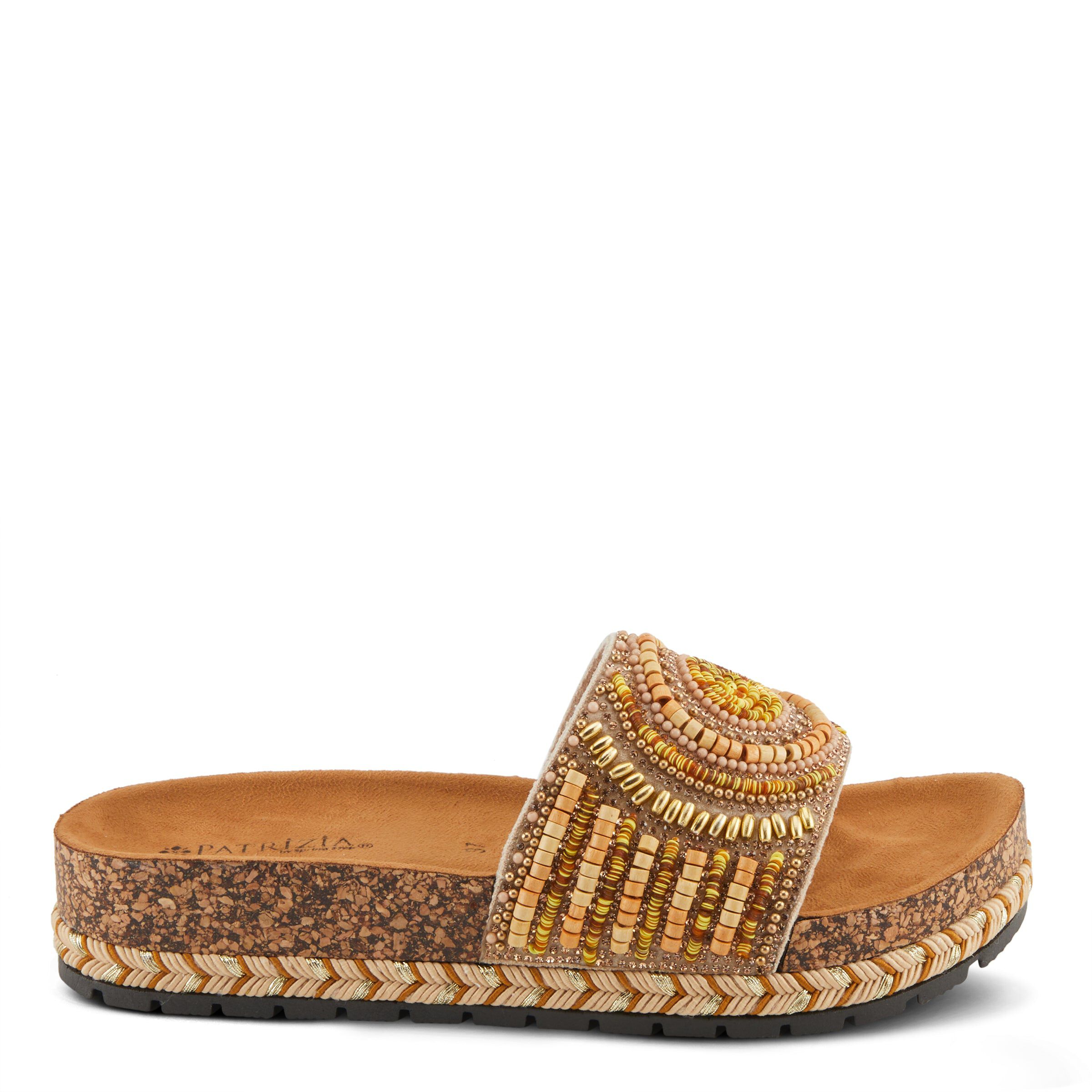 Swirla Slide Sandal, YELLOW MULTI, alternate image number 4