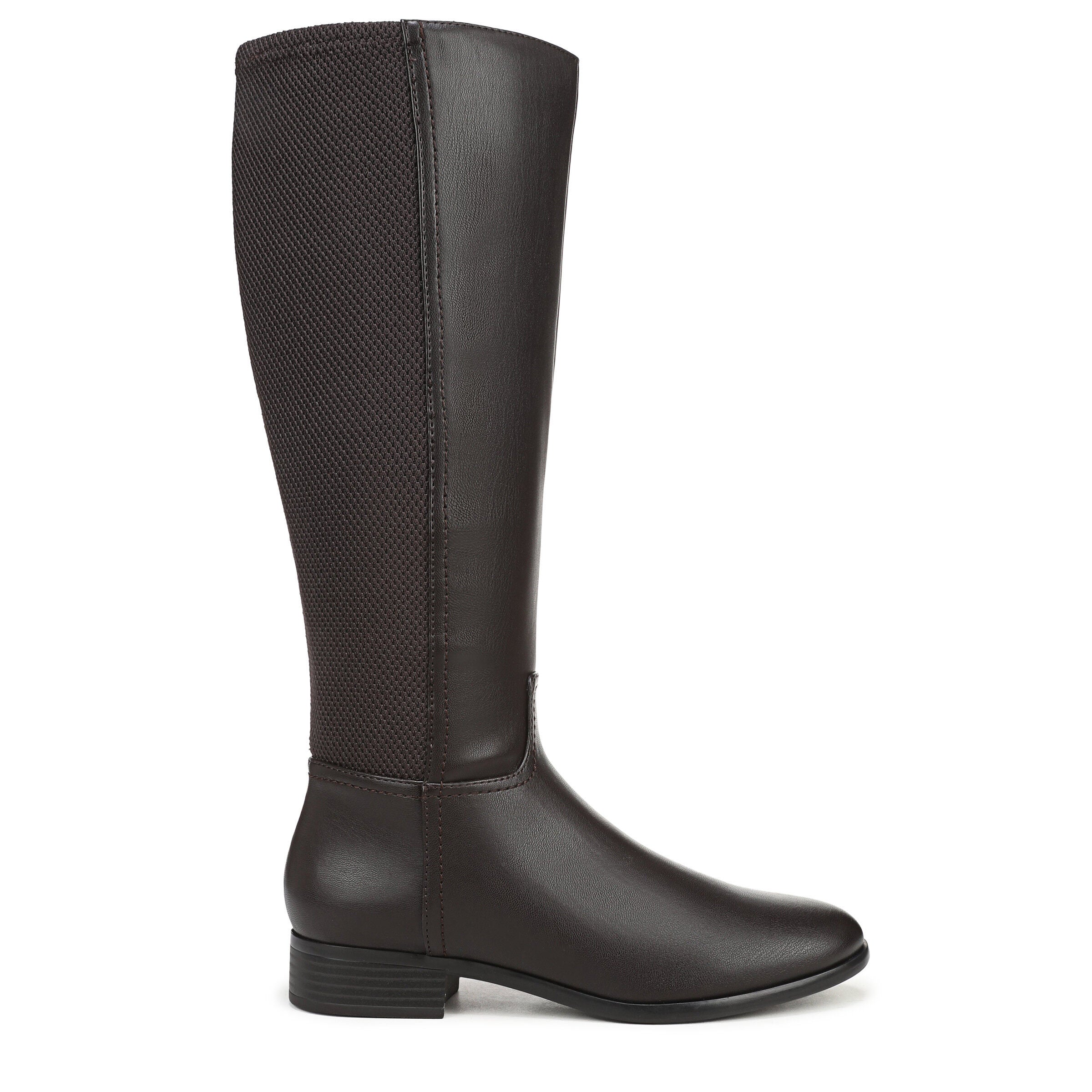 Sarah Wide Calf Knee High Boot, DARK BROWN, alternate image number 3