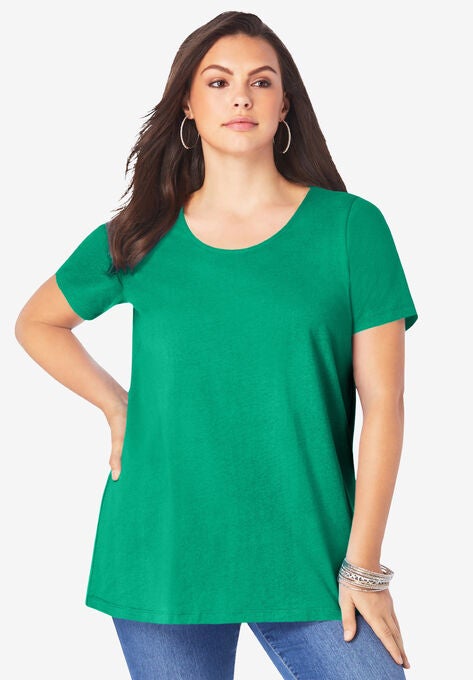 Strappy Back Ultimate Tee, TROPICAL EMERALD, hi-res image number null