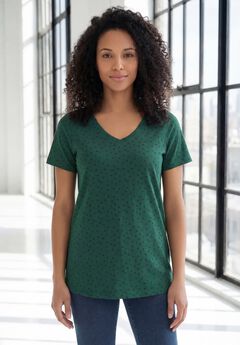 Plus Size Cotton Ultimate V-Neck Tee