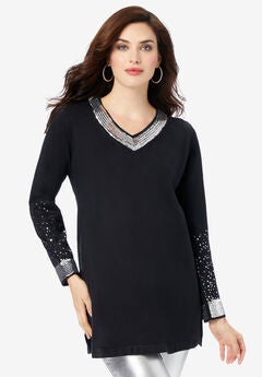 Sequin Pullover Sweater